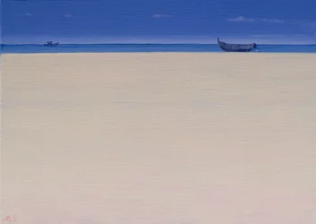 Rybářské lodě v Puvar, Kerala