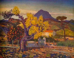 Hrušeň v květu, 1913 1932