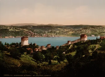 Bospor, Rumeli a Anadali-Hissar, kolem 1890-1900 (fotochromovaný tisk)
