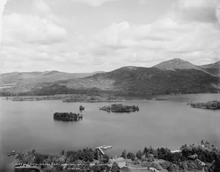 The Narrows from Shelving Rock, Lake George, c.1900-06