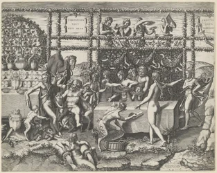 Svatební hostina Amora a Psyché (střední část)