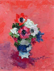 Sasanky na červené půdě, 1992 (deska)