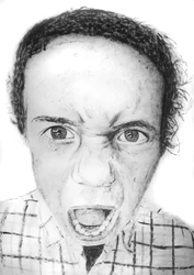 Santiago (série Kids), 2008 (akryl na papíře)