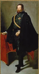 Gaspar de Guzman y Pimentel, conde de Olivares, všemocný ministr krále Filipa IV (malba na plátně)