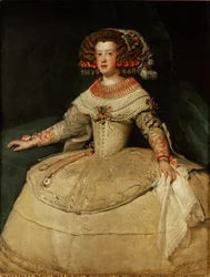 Marie Terezie, infantka, dcera španělského krále Filipa IV. a jeho manželky Isabely, provdaná za francouzského krále Ludvíka XIV... (olej na plátně)