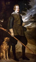 Portrét Filipa IV. jako lovce, kolem roku 1635 (olej na plátně)