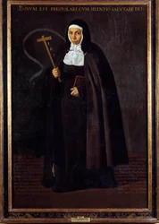 Portrét matky Jeronimy de la Fuente. Obraz Diega Rodrigueze de Silva y Velasquez (1599-1660)