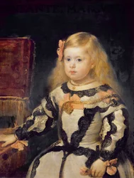 Portrét infantky Marie Markéty (1651-73), 1654
