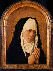 ""Mater Dolorosa"" Peinture de Dirk Bouts (1410/20-1475) - Olej na dřevě Rozměr 45x31 cm Národní muzeum západního umění, Tokio