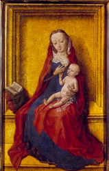 Naše Paní má dítě. Obraz deDirck (Dieric, Dirk) Buts the Old (starší) (1410-1475)