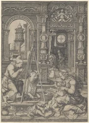 Svatý Lukáš maluje Pannu Marii, 1526.