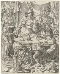 Judith a Holofernes si užívají hostinu Judith a Holofernes (název série)