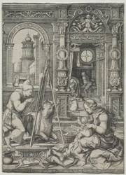 Svatý Lukáš maluje Pannu, 1526.