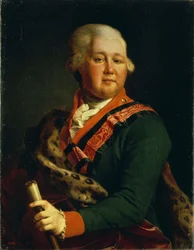 Portrét hraběte Valentina Platonoviče Ivanoviče Musina-Puškina 1735-1804, konec 80. let 18. století