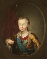 Portrét velkovévody Alexandra Pavloviče Alexandra I. jako dítěte