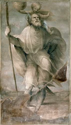 Svatý Kryštof. Obraz Domenica Beccafumiho (1486-1551)