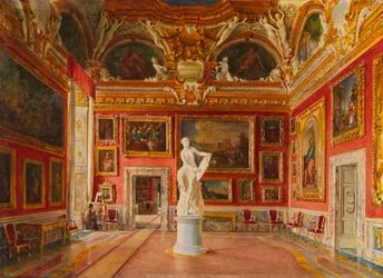 Sala di Giove v paláci Pitti ve Florencii, 1875.