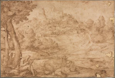 Svatý Jeroným v krajině, c. 1530.