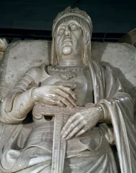 Podobizna krále, detail z hrobky katolických králů (mramor)