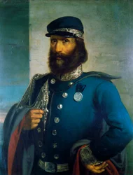Giuseppe Garibaldi jako generál sardinské armády