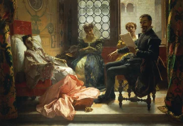 Torquato Tasso čte Osvobozený Jeruzalém Eleonoře d