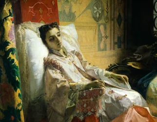 Torquato Tasso čte Osvobozený Jeruzalém do Eleonory d