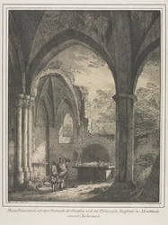 Pozoruhodné stavby středověku v Německu: Ruiny kostela Panny Marie..., 1821.