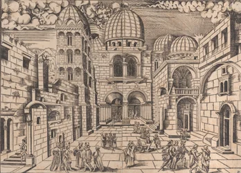 Kostel Božího hrobu, Jeruzalém, ca. 1546.