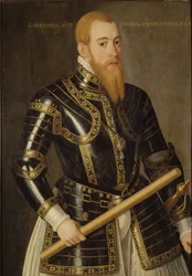 Eric XIV de Suede - Portrét švédského krále Erica XIV (1533-1577), Verwilt, Domenicus (aktivní 1544-1566). Olej na dřevě. Rozměr: 98 x 69 cm. Národní muzeum Stockholm