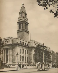 Radnice Marylebone, jedna z nejvýznamnějších londýnských nových budov, c1935.
