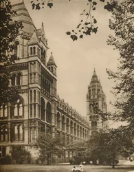 Románská fronta přírodovědného muzea, c1935.