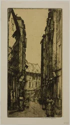 Rue des Halles, Vannes, Bretaň