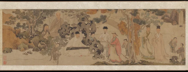 Exalted Gathering in the Green Woods, cca 1620 (inkoust a barva na papíře)