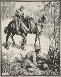 Hořce plačící dáma, ilustrace z 