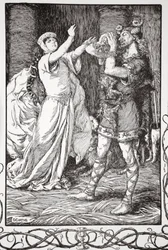 „Královna k němu křičela, aby to nechal“, 1905.