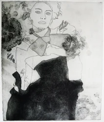 Monochromní módní portrét