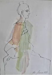 Stylizovaný ženský profil