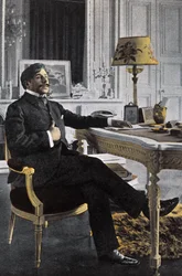 Portrét Paula Adama (1862-1920), francouzského spisovatele - Paul Adam Francouzský spisovatel - foto Paul Francois Arnold Cardon (1858-1941) (Dornac)