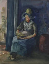 Sedící holandská žena