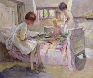 The Patchwork Quilt (olej na plátně)
