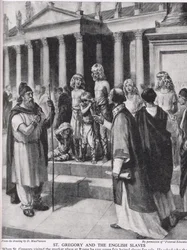 St. Gregory and the English slaves, ilustrace z 