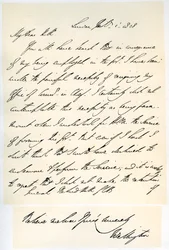 Dopis vévody z Wellingtonu generálu Rowland Hill, 1. února 1828.