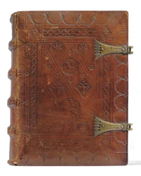 Kniha hodin a modlitební kniha v holandštině, Dolní Porýní, Emmerich, Cleves, cca 1480 (inkoust a pigment na pergamenu a papíře, vázané v teletince přes desky s kovovými sponami)