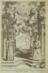 Frontispis do Číny Ilustroval Athanasius Kircher (1601-80) 1667