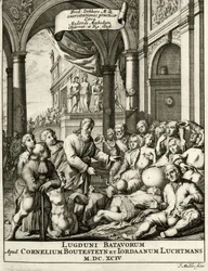 Titulní strana z The Practice of Medicine od Frederika Dekkerse, 1694