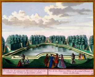 Pohled z Het Zeganpralent Kennemerlant od Hendricka de Letha a Matthiase Brouerius Van Nidek, vydáno kolem 1700-30