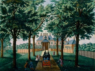 Westerhout House, od Het Zeganpralent Kennemerlant od Hendricka de Letha a Matthiase Brouerius Van Nidek, vydáno kolem 1700-1730