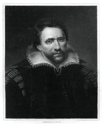 Benjamin Jonson , anglický renesanční dramatik, básník a herec, 1834.