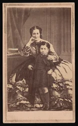 Portrét Eugenie de Montijo 1826-1920 a syna, cca 1860.