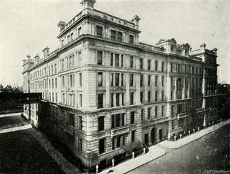Generální pošta - Nová severní budova, c1897